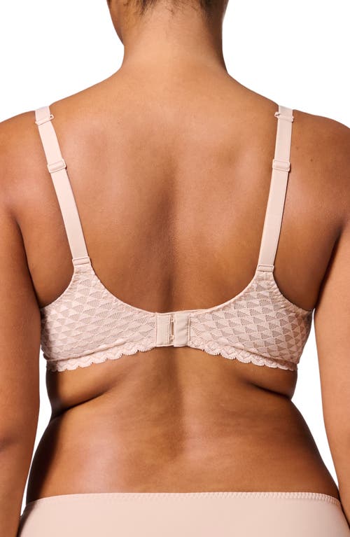 Simone Perele Subtile 3d Underwire Plunge Bra In Peau Rose