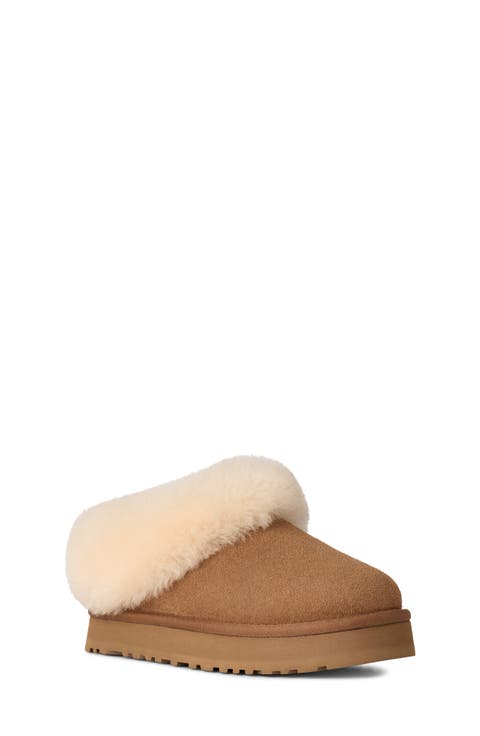 Kids' Tazzelle Genuine Shearling Collar Slipper (Little Kid & Big Kid)
