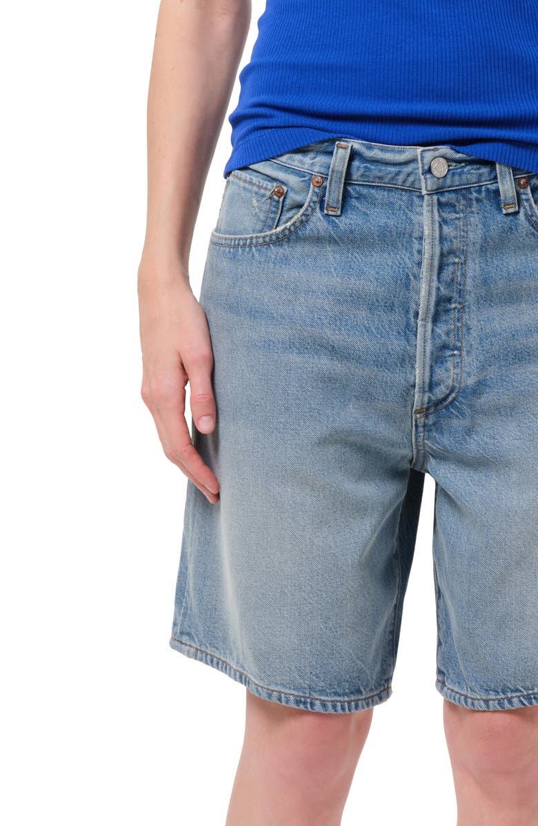 AGOLDE Indra Long Denim Shorts, Alternate, color, Reset