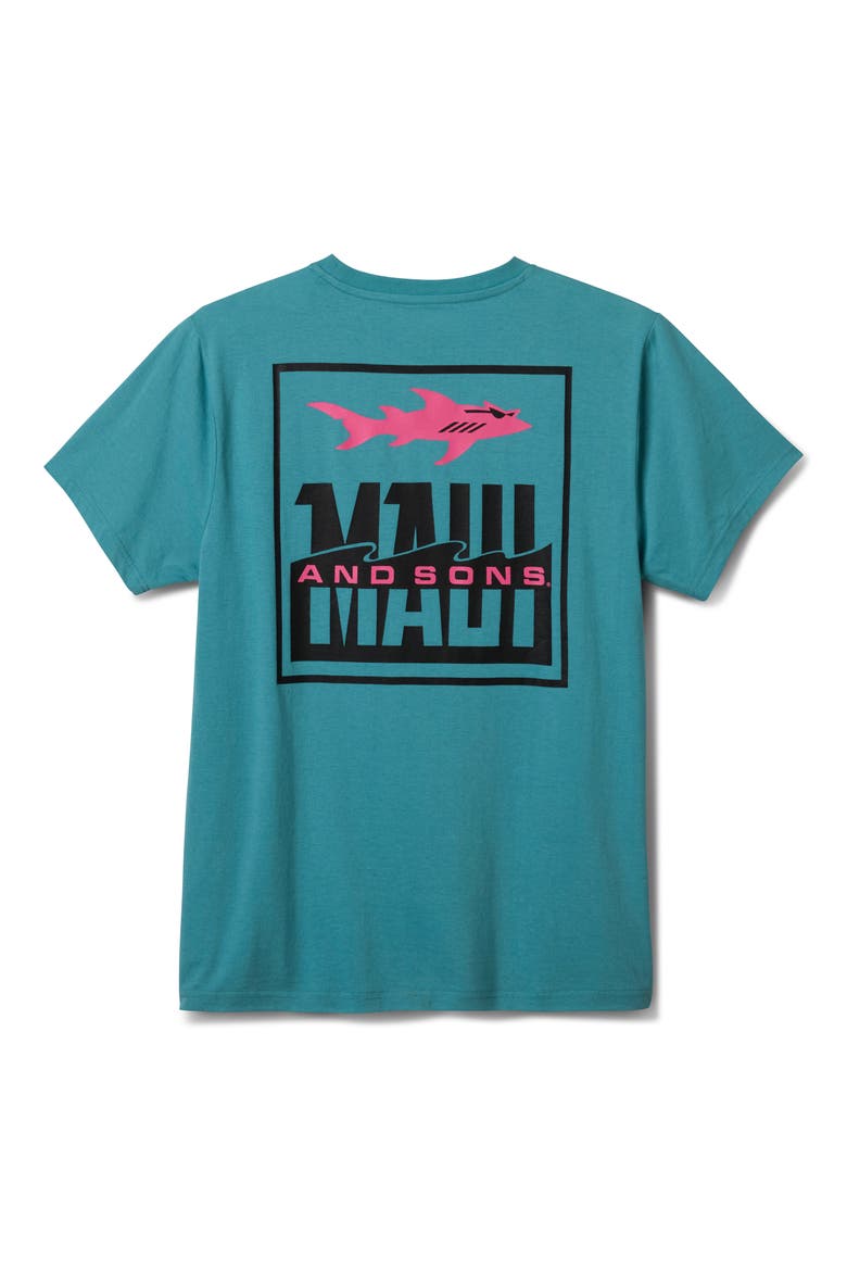 Fish out of Water Graphic T-Shirt, Alternate, color, STEEL BLUE