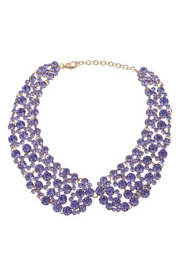 Eye Candy Los Angeles Diana Iridescent Collar Necklace In Purple
