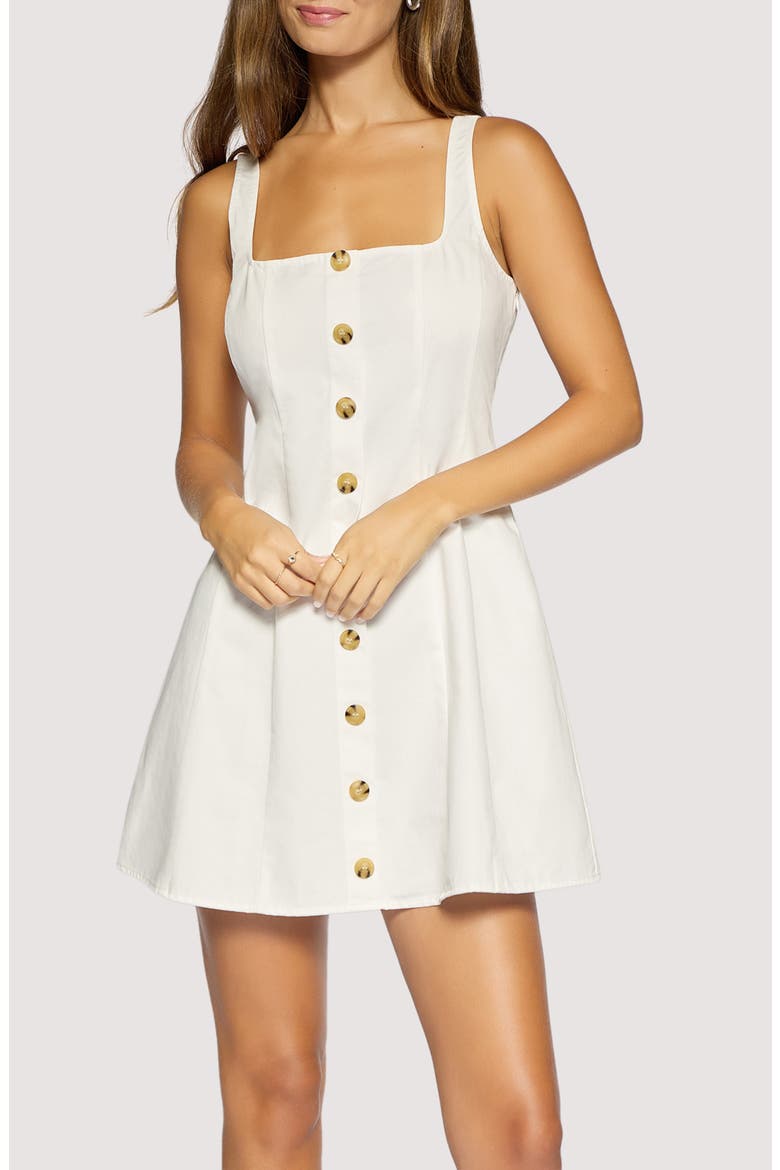 Ravello Fit & Flare Minidress, Alternate, color, OFF WHITE
