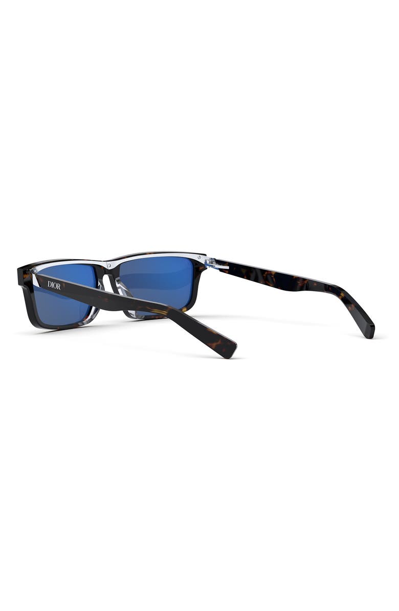 DIOR The Diorider S2U 57mm Rectangular Sunglasses, Alternate, color,