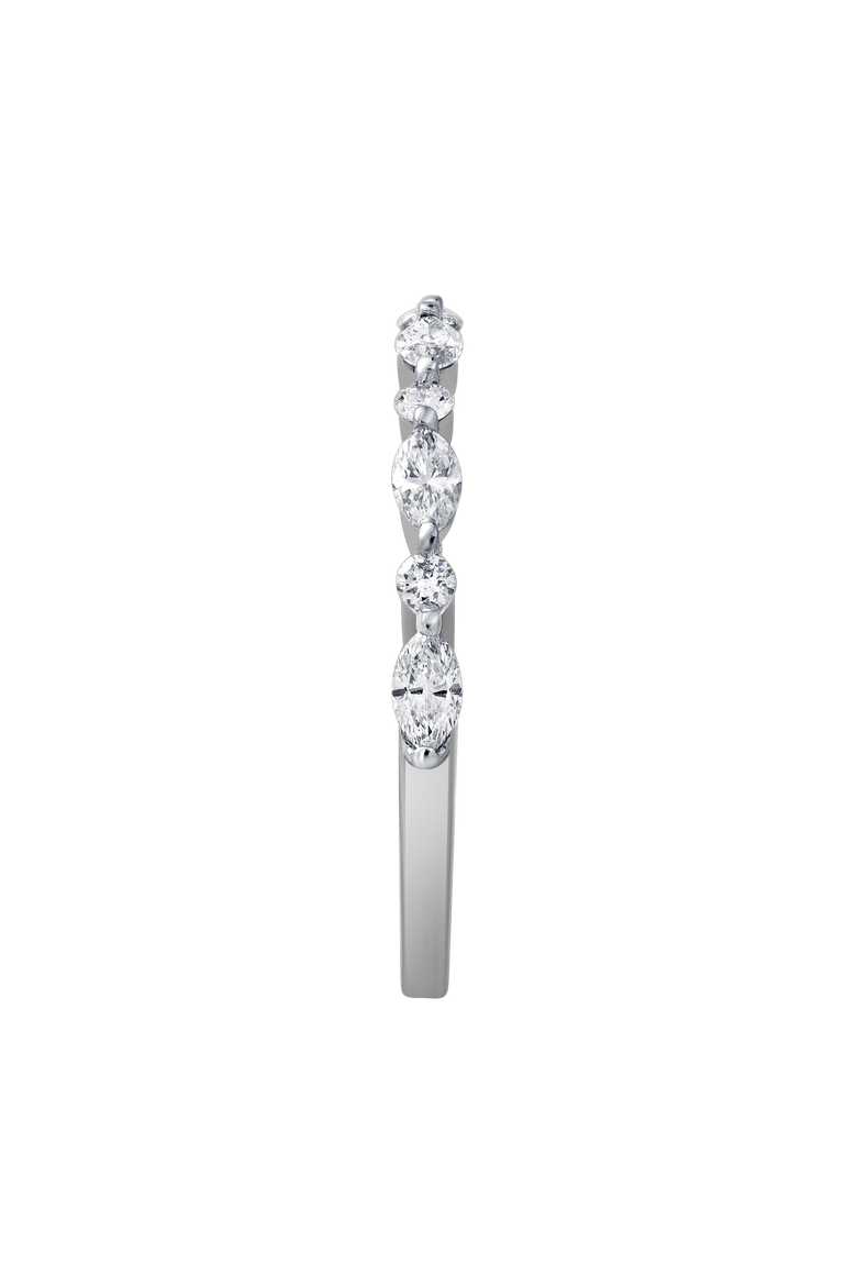 Mariah 0.5 Ct Marquise Lab Grown Diamond Band, Alternate, color, 14K White Gold