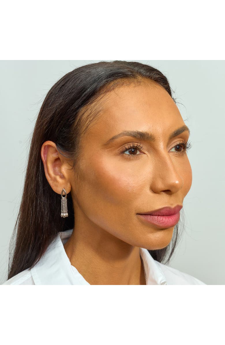 Lucy Quartermaine Petal Chandelier Earrings, Alternate, color, Sterling Silver