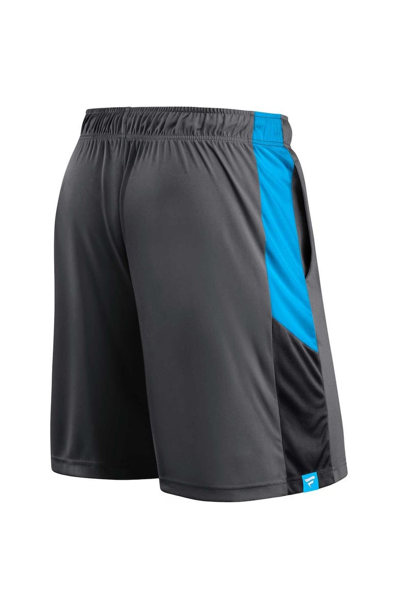 FANATICS Men's Fanatics Branded Gray Carolina Panthers Big & Tall Team Shorts, Alternate, color,