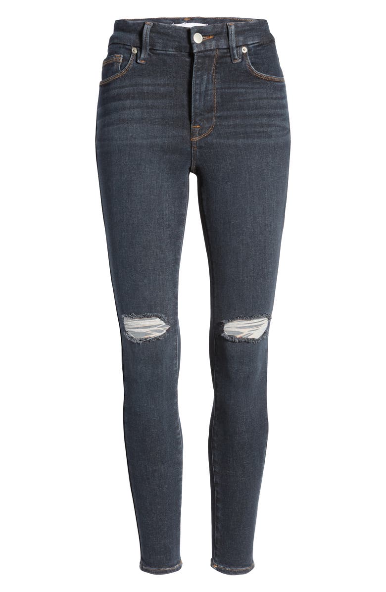 Good American Always Fits Skinny Jeans, Alternate, color, Deep Blue003