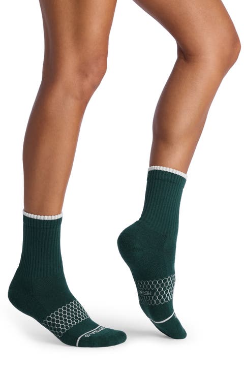 Merino Wool Blend Solid Half Calf Socks