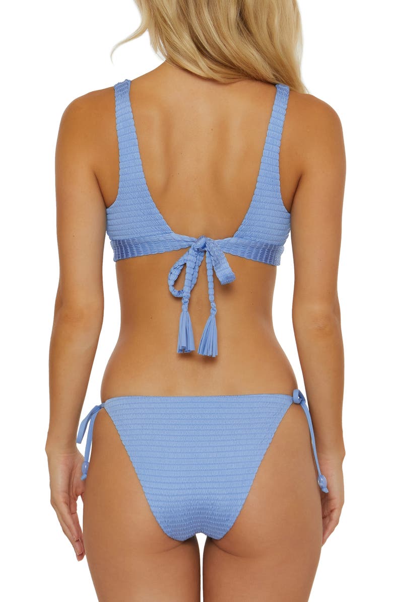 Isabella Rose Maza Cali Side Tie Bikini Bottoms, Alternate, color, Provence Blue