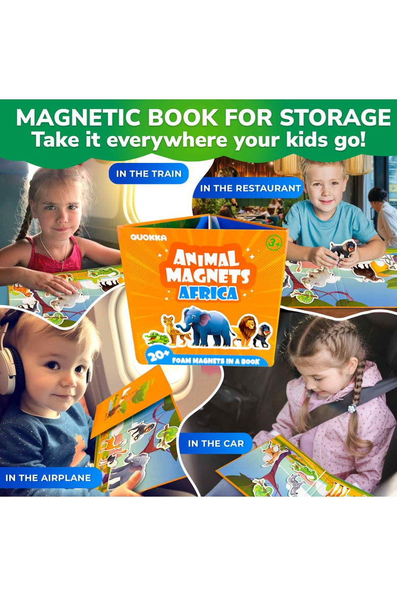 Magnetic Kids Jigsaw Puzzles - Fun 20+ Piece Game, Alternate, color, Africa