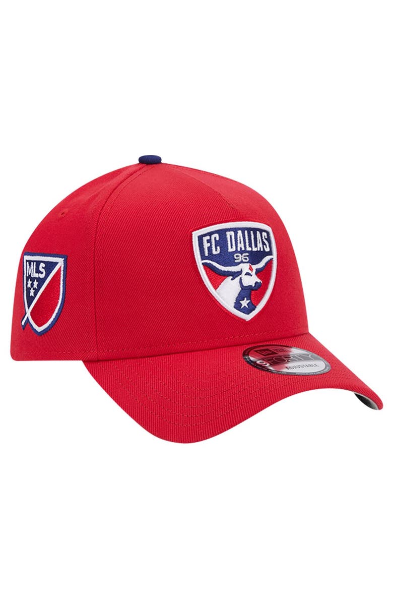New Era Men's New Era Red FC Dallas 2024 Kick Off Collection 9FORTY A-Frame Adjustable Hat, Main, color, 