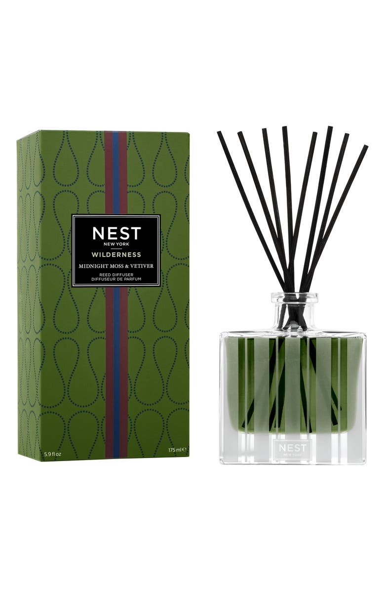 NEST New York Midnight Moss & Vetiver Reed Diffuser, Alternate, color,
