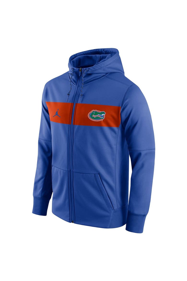 Men's Jordan Brand Royal Florida Gators Logo Performance Full-Zip Hoodie, Alternate, color, Royal