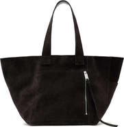 AllSaints Alba Suede East/West Tote