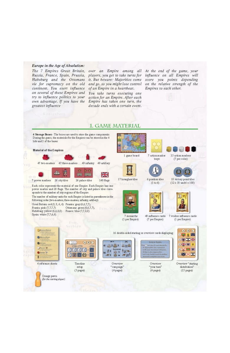 Rio Grande Games 7 Empires Medieval Strategy Board Game, Alternate, color, Multicolored