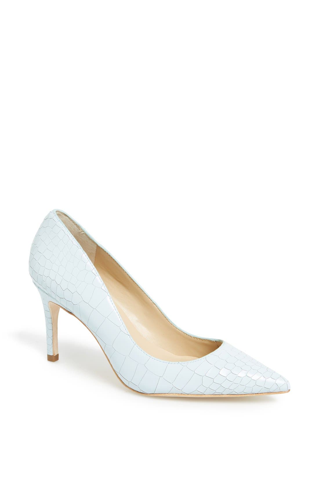 'Luisa' Leather Pump, Main, color, SKY BLUE