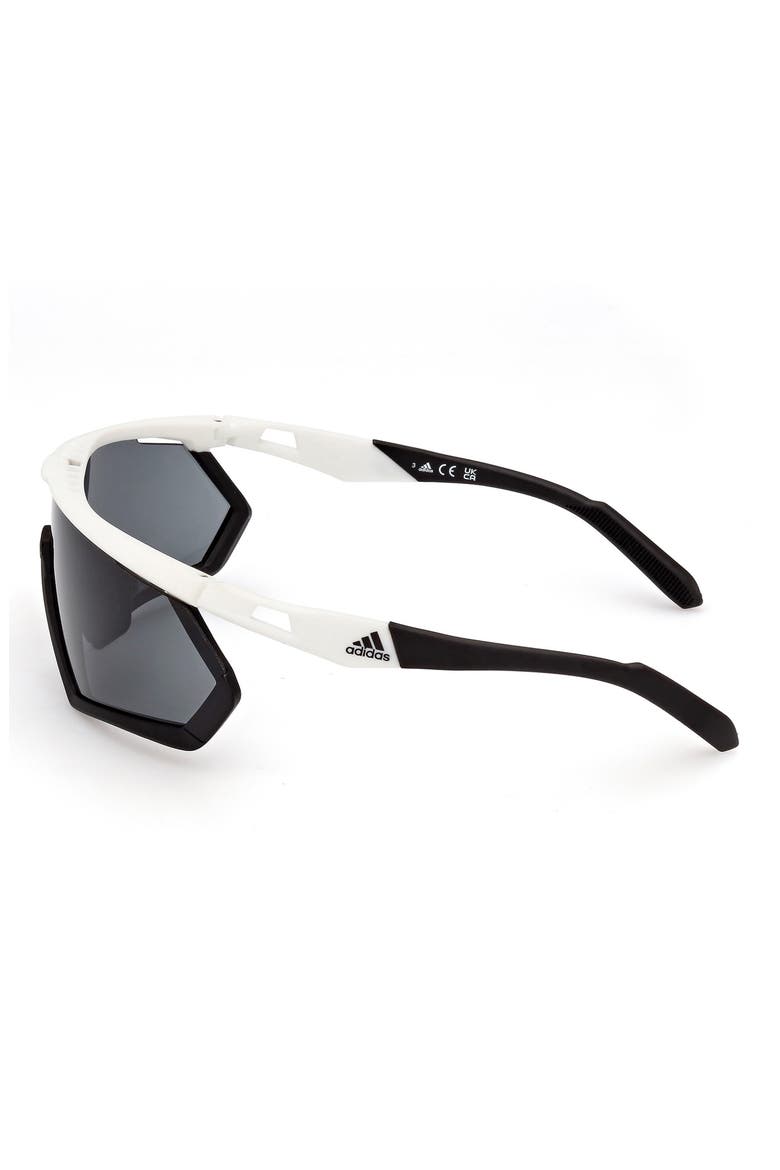 Shield Sunglasses, Alternate, color, WHITE/ OTHER / SMOKE