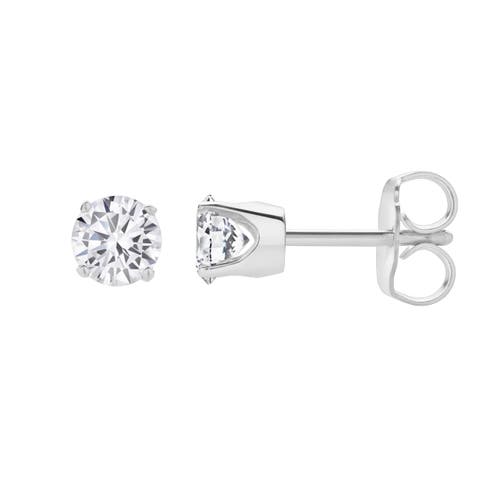 Seraph 1 Ct TW Lab Grown Round Diamond Studs 14K Gold Earrings