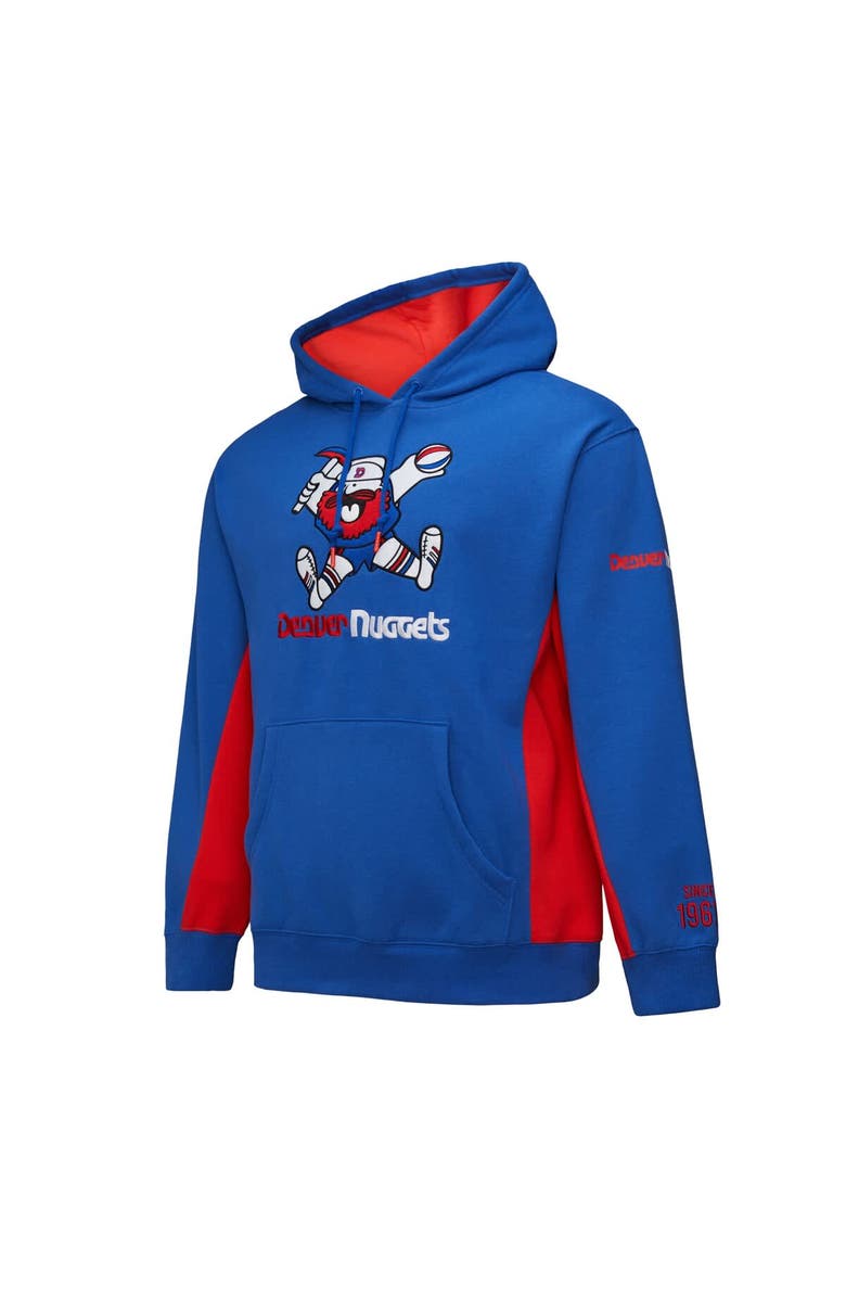 Mitchell & Ness Men's Mitchell & Ness Royal Denver Nuggets Hardwood Classics Team Origins Fleece Pullover Hoodie, Alternate, color, Royal