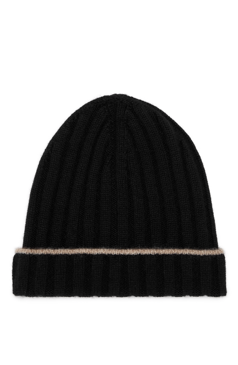 Brunello Cucinelli Cashmere rib knit beanie, Main, color, 