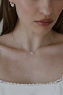 Untamed Petals Evermore Pearl and Crystal Necklace
