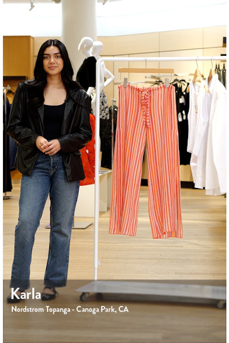 Seaside Stripe Cover-Up Pants video