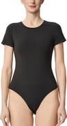 Kimi & Kai Women's Crew Neck Short Sleeve Bodysuit