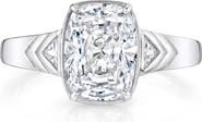 Crislu Cushion Cut Cubic Zirconia Solitaire Ring