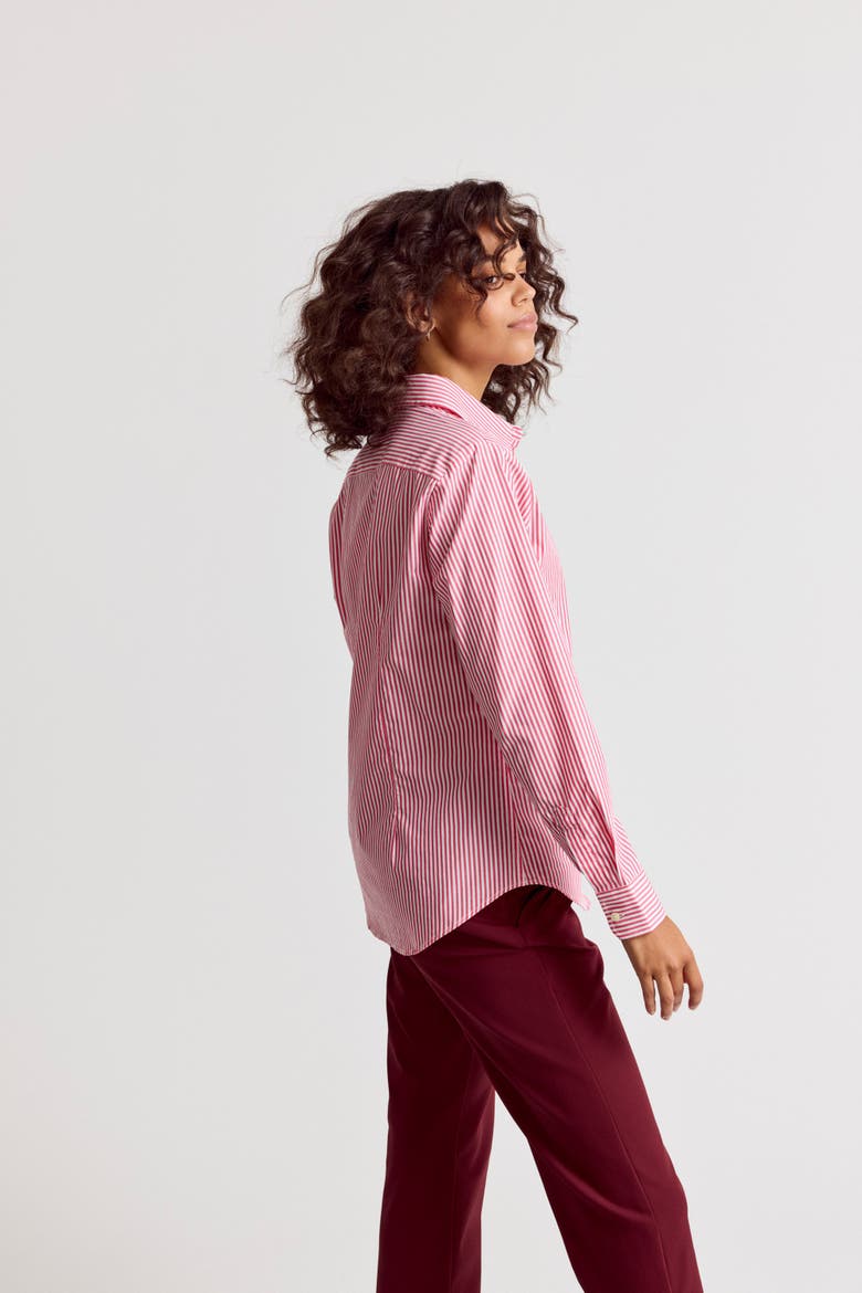 The Icon Shirt in Stripe, Alternate, color, Red/White Stripe