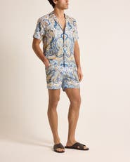 Orlebar Brown Maitan Silk Relaxed Fit Silk Fairground Shirt