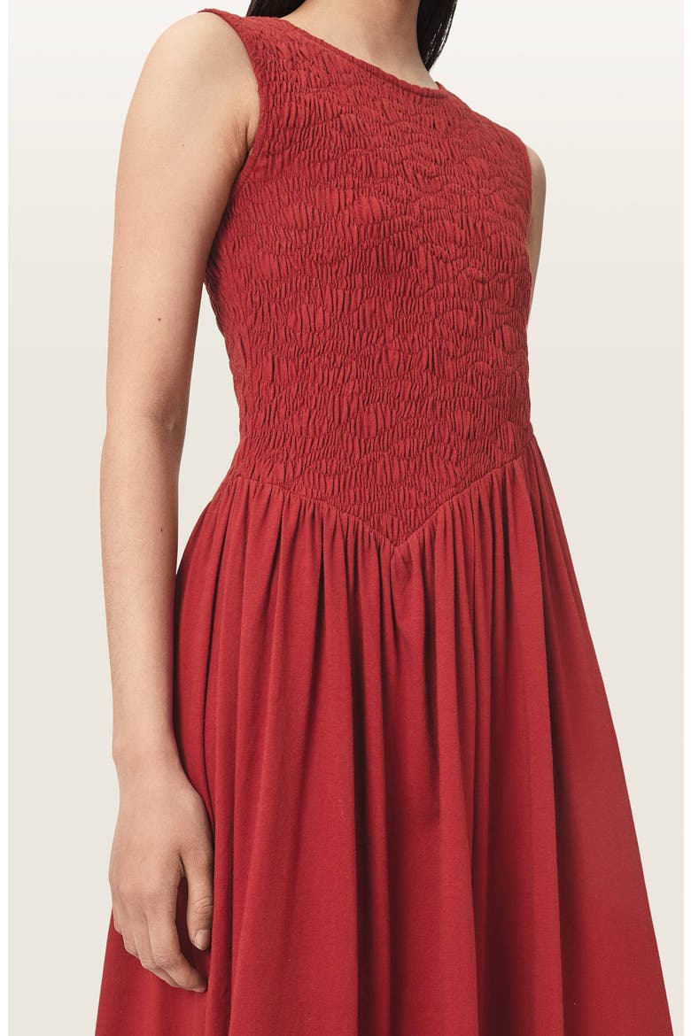 Luna Crinkle Maxi Dress, Main, color, RED