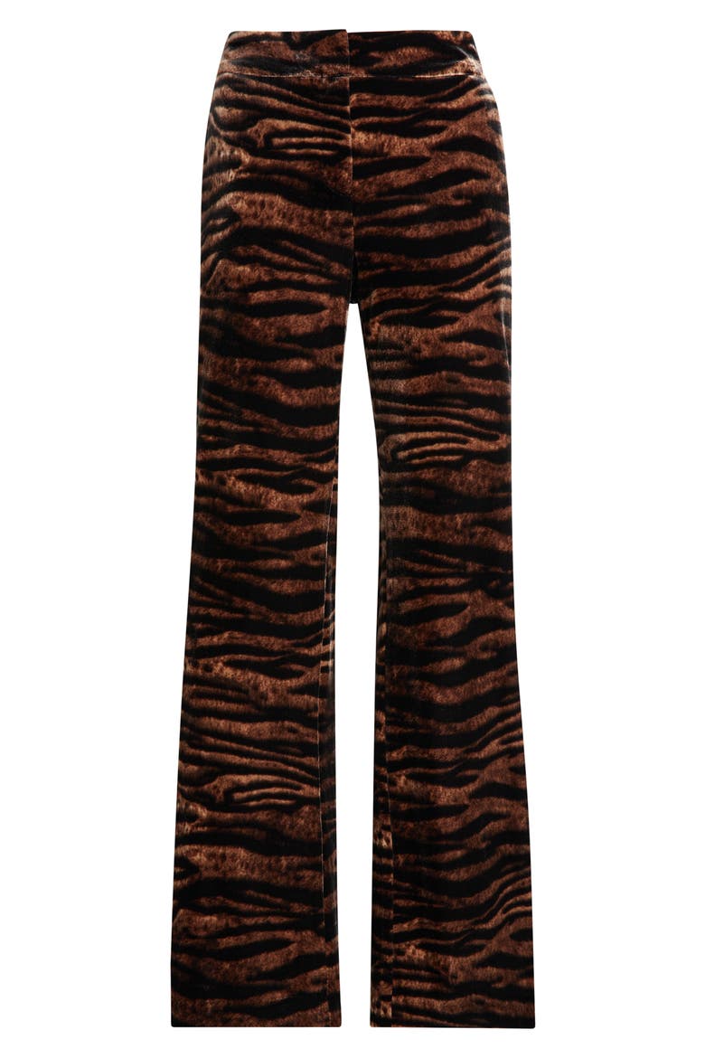 Print Flare Pants, Alternate, color, ANNE BLACK/ BROWN MULTI