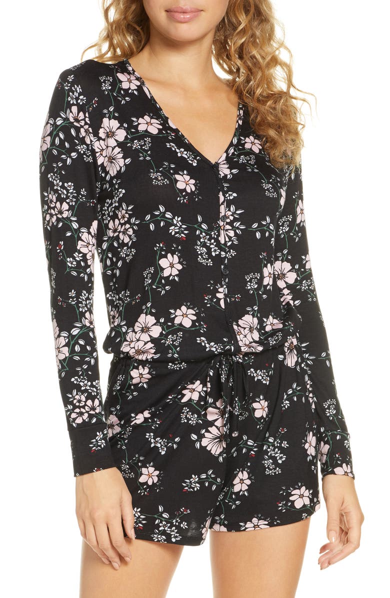 Honeydew Intimates All American Long Sleeve Lounge Romper, Main, color, 