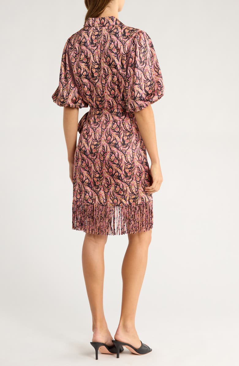 Cinq à Sept Kember Paisley Shirtdress, Alternate, color, Obsidian Multi