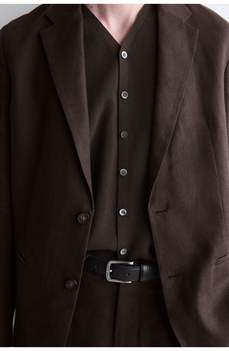 COS Milano-Knit Vest, Alternate, color, Brown