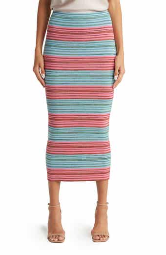 Derek Lam 10 Crosby Riviera Stripe Pencil Skirt