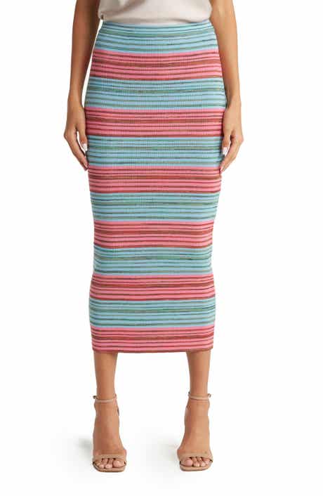 Derek Lam 10 Crosby Riviera Stripe Pencil Skirt