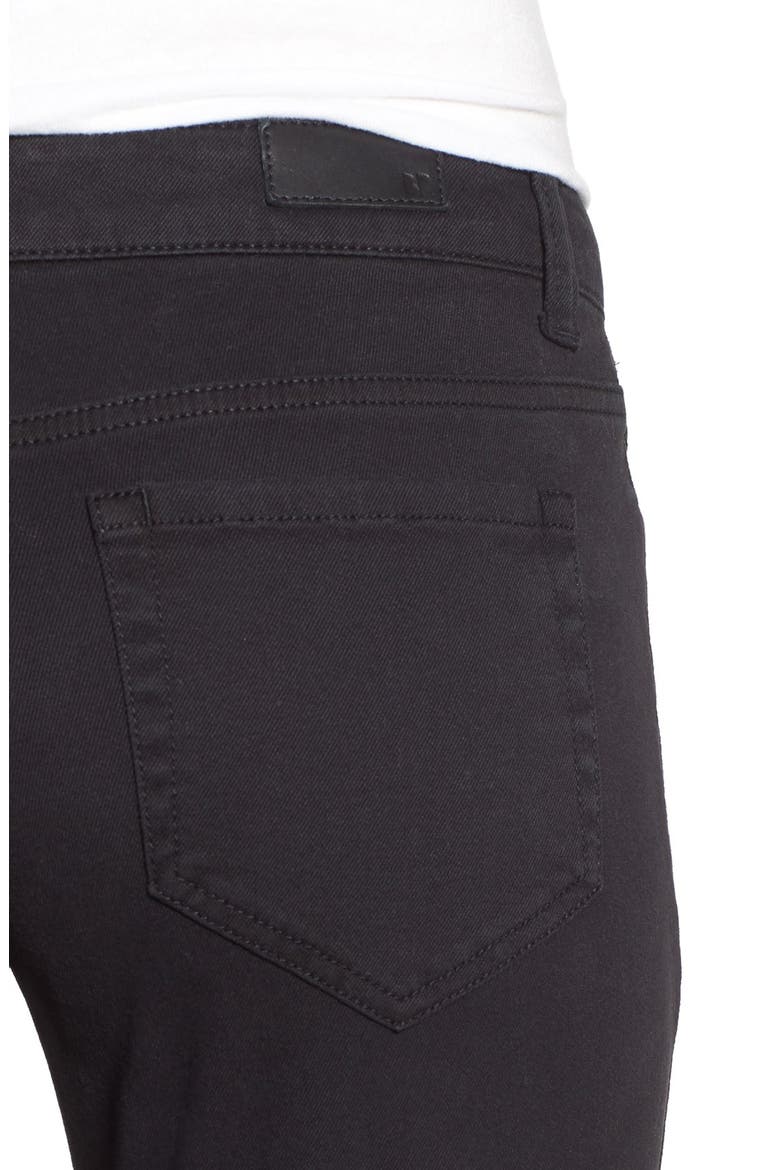 Destroyed Skinny Jeans, Alternate, color, BLACK