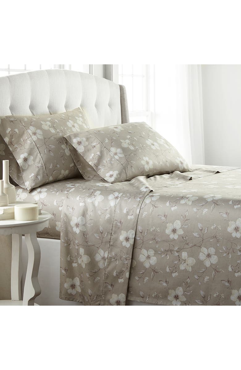 SOUTHSHORE FINE LINENS Mystic Garden 300 TC Long Staple Sateen Cotton Sheet Set, Alternate, color, 