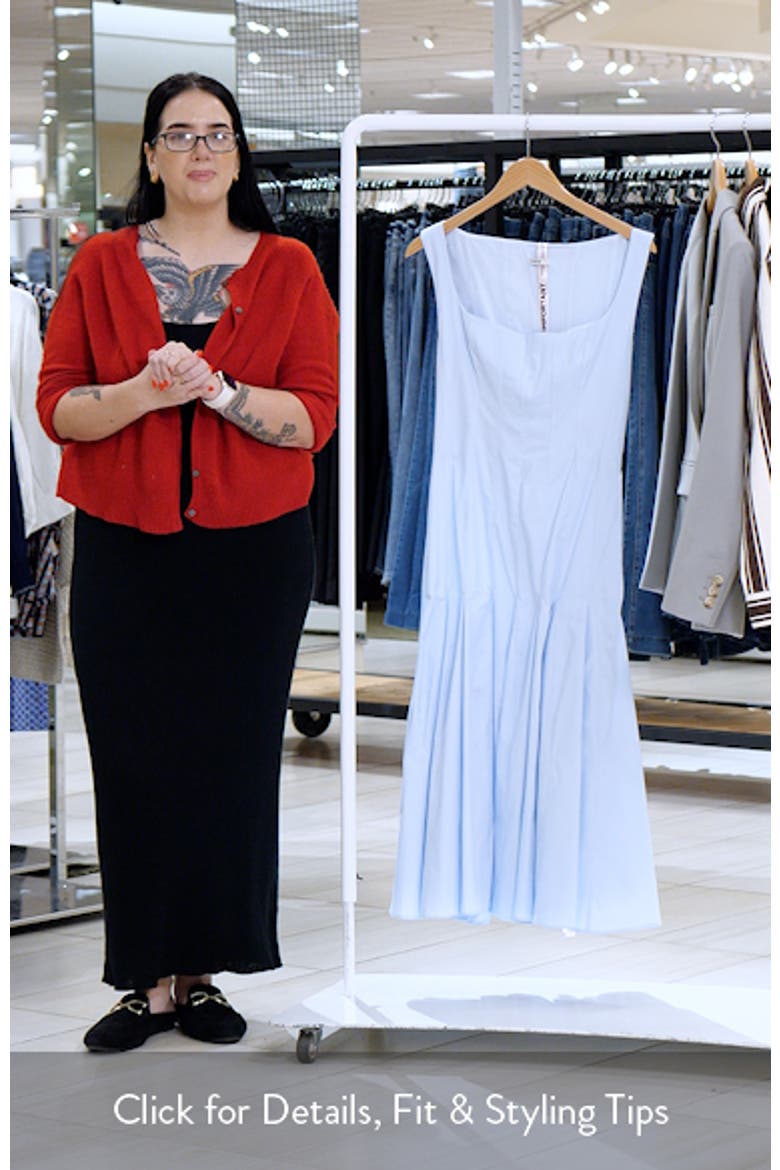 Soretta Pleated Lace-Up Fit & Flare Cocktail Dress video