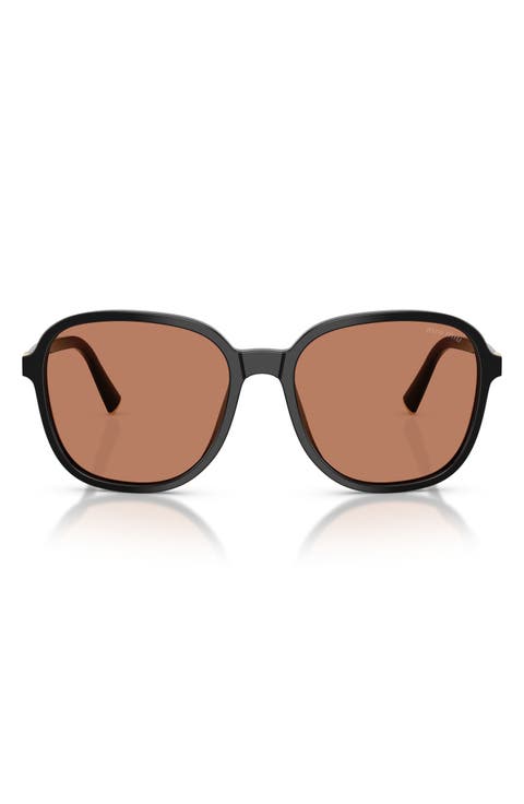 58mm Polarized Pillow Sunglasses