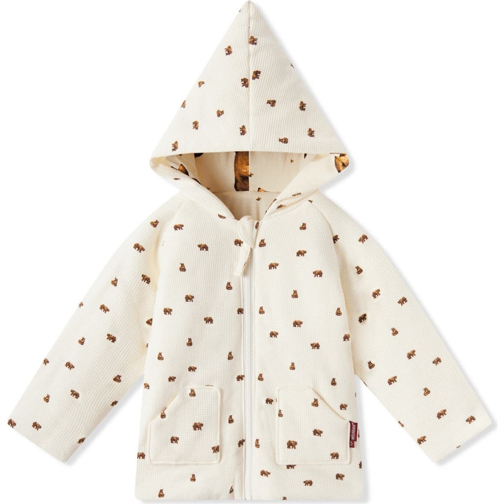 Milkbarn Reversible Waffle Knit Hooded Jacket