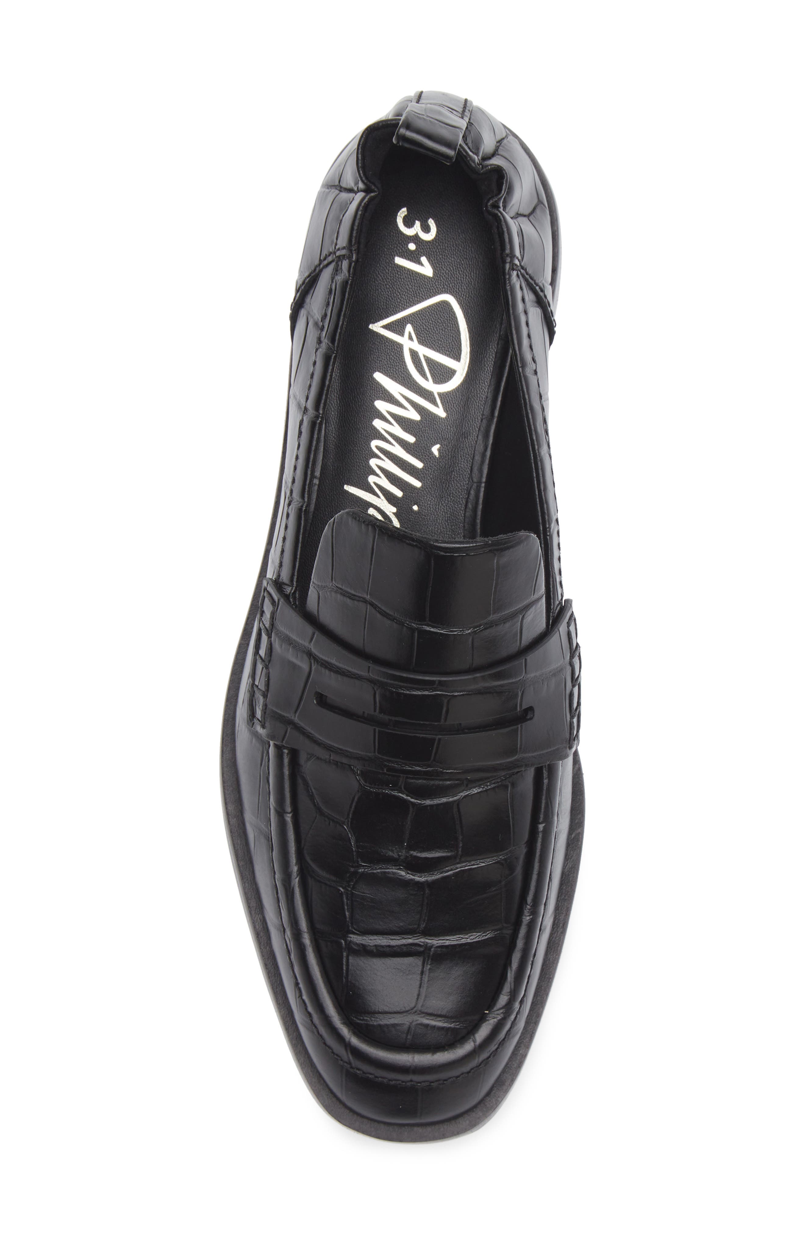 3.1 Phillip Lim Alexa Penny Loafer, Alternate, color, Black