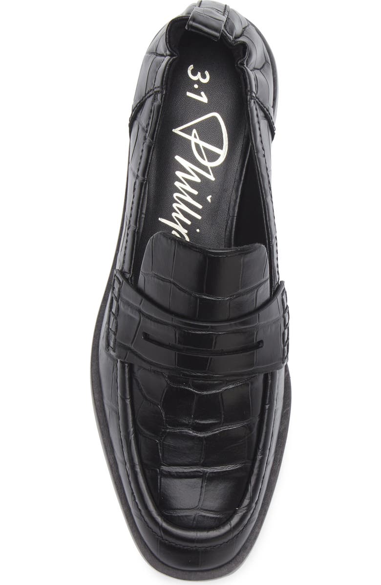 3.1 Phillip Lim Alexa Penny Loafer, Alternate, color, Black