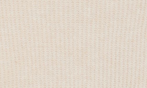 Bobeau Cable Sleeve Sweater In Neutral