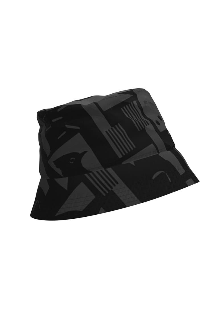 Bucket Hat Back To Art, Alternate, color, Black