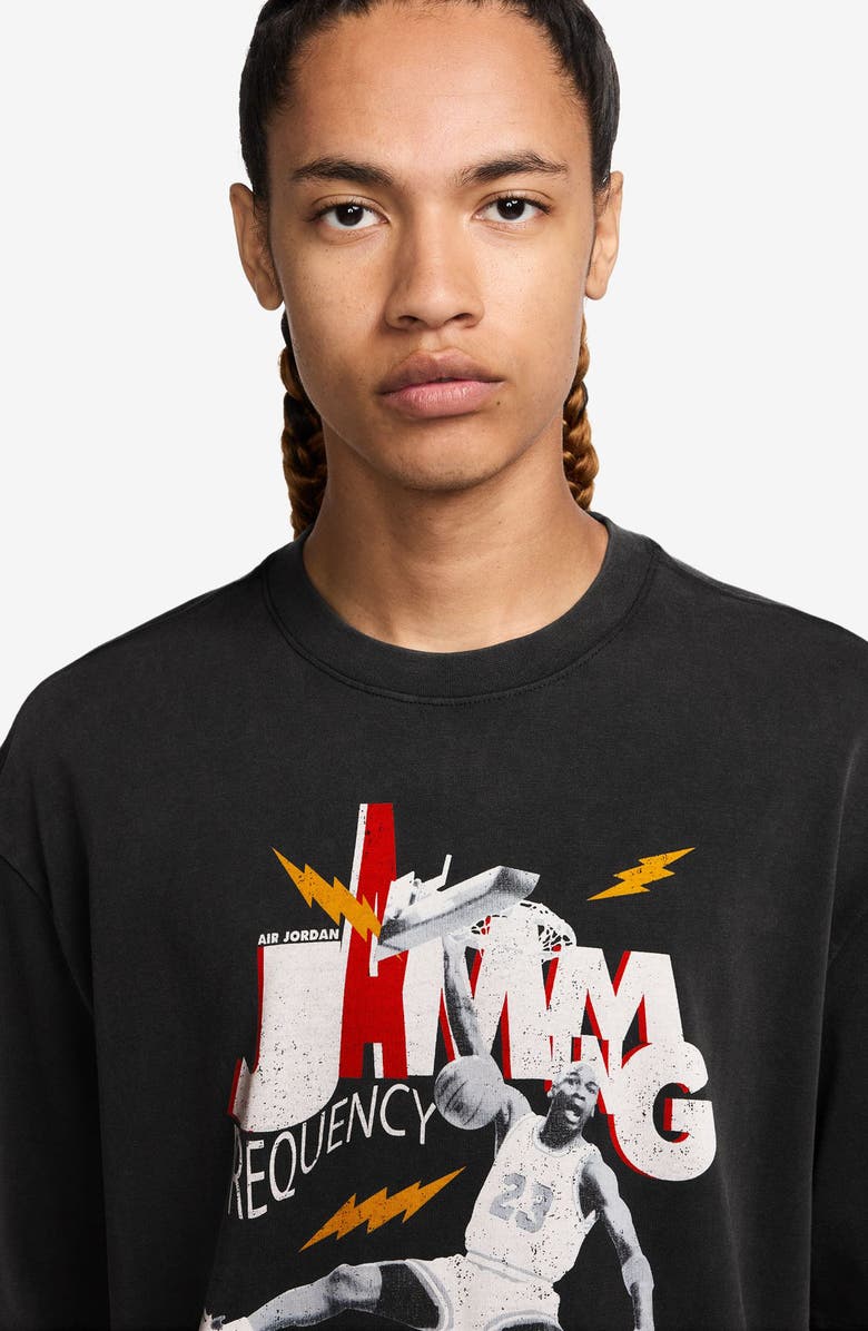 Jordan Jamming Frequency Oversize Graphic T-Shirt, Alternate, color,