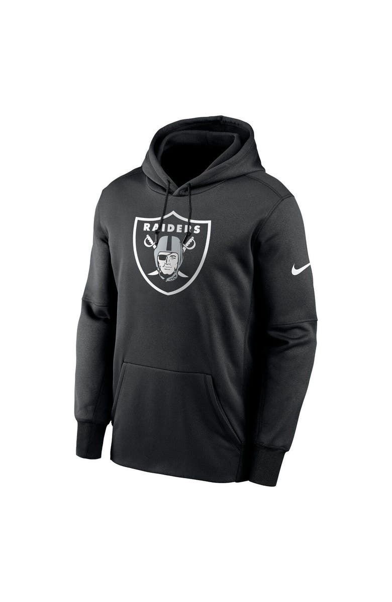 Nike Men's Nike Black Las Vegas Raiders Big & Tall Fan Gear Prime Logo Fleece Performance Pullover Hoodie, Alternate, color, 