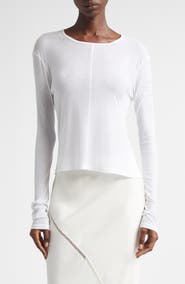 Diotima Veil Long Sleeve Cotton Knit Top