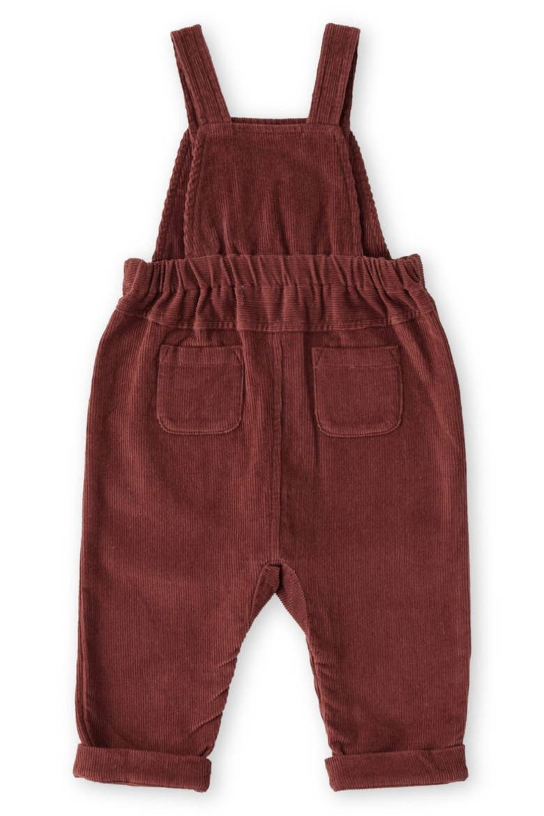 Organic Cotton Corduroy Overalls, Alternate, color, MULBERRY
